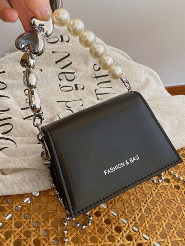 Trendy Mini Pearl Chain Crossbody Bag for Women - Stylish Versatile 2025 Summer Shoulder Small Square Bag
