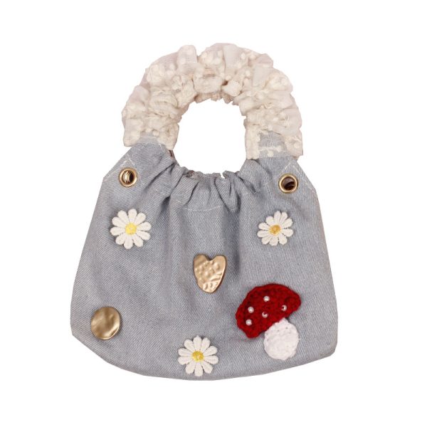 Trendy Mini Pleated Handheld Crossbody Bag for Women - Round Ring Design, Summer 2022 Fashion Accessory