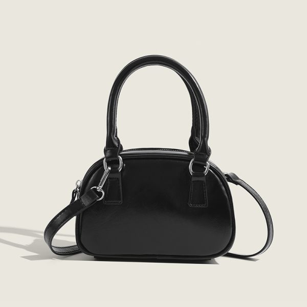 Trendy Red Handbag for Women - Autumn Winter 2023 Korean Style Tote Bowling Bag, Versatile Crossbody Small Square Design