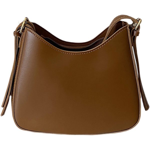 Trendy Retro Crescent Crossbody Bag for Women - 2024 French Niche Underarm Style
