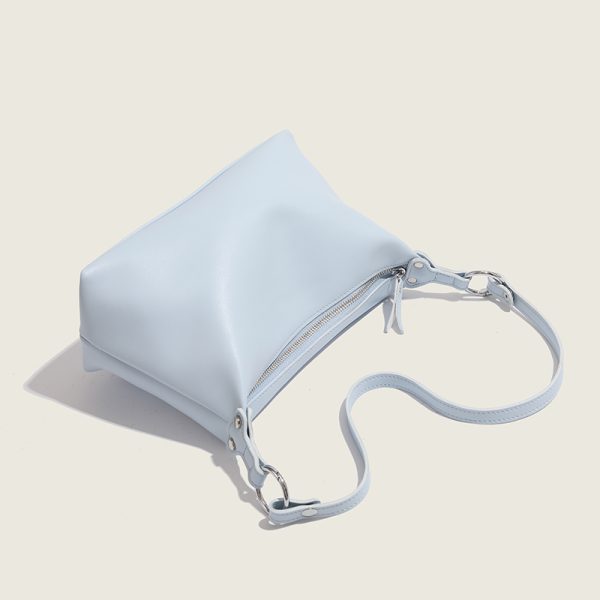 Trendy Soft Leather Underarm Baguette Bag - Versatile Shoulder Crossbody Bag for Women - Fashionable Small Bag 2024