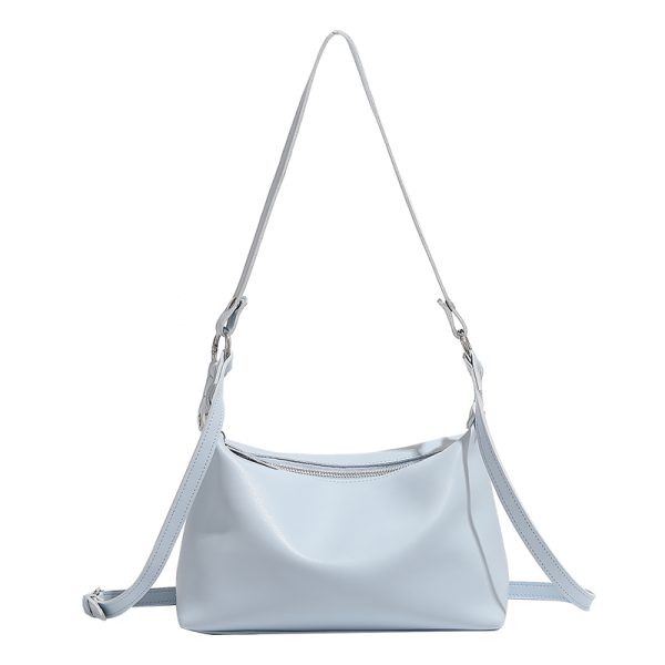 Trendy Soft Leather Underarm Baguette Bag - Versatile Shoulder Crossbody Bag for Women - Fashionable Small Bag 2024