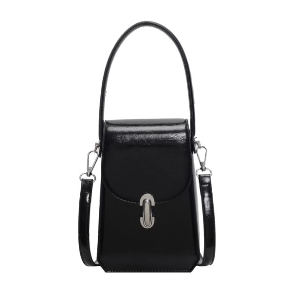 Trendy Textured Small Square Handbag for Women - Casual Versatile Phone Bag, 2025 Fashion Must-Have
