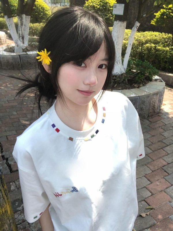 Trendy White Short Sleeve T-Shirt for Women with Embroidery - Summer 2025 American Style Niche Design