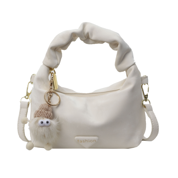 Trendy Women's Pleated Cloud Bag - Casual Chic Small Square Handbag for Shoulder or Crossbody - 2025 Fashion Style
