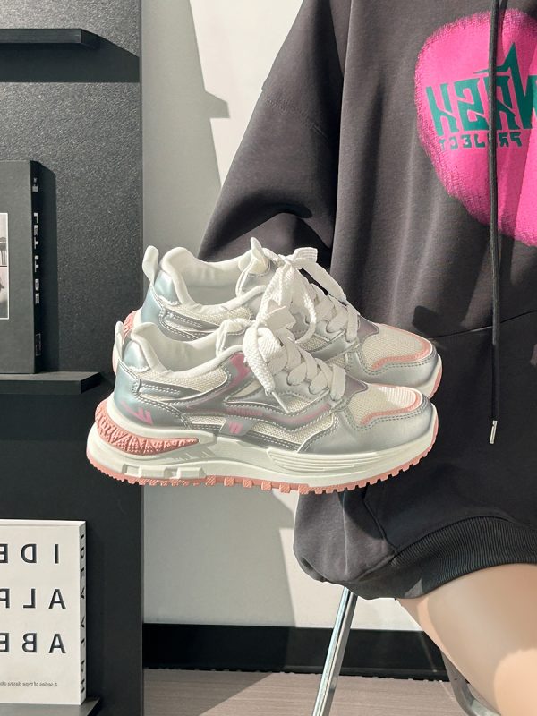 Ultra-Lightweight Mesh Casual Sports Shoes for Women - 2025 Soft Sole Macaroon Color Dad Sneakers