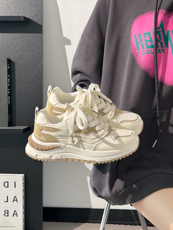 Ultra-Lightweight Mesh Casual Sports Shoes for Women - 2025 Soft Sole Macaroon Color Dad Sneakers