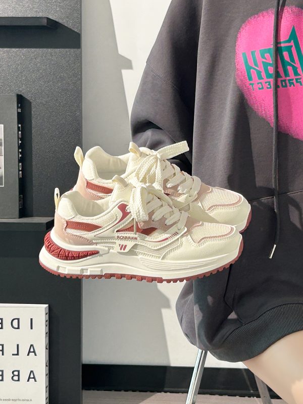 Ultra-Lightweight Mesh Casual Sports Shoes for Women - 2025 Soft Sole Macaroon Color Dad Sneakers
