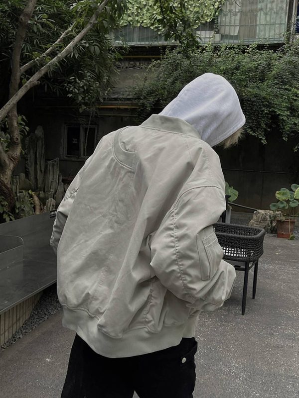 Unisex American Retro High Street Pilot Jacket, Loose Casual Baseball Workwear for Spring and Autumn Fashion
