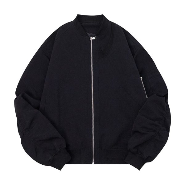 Unisex American Retro High Street Pilot Jacket, Loose Casual Baseball Workwear for Spring and Autumn Fashion