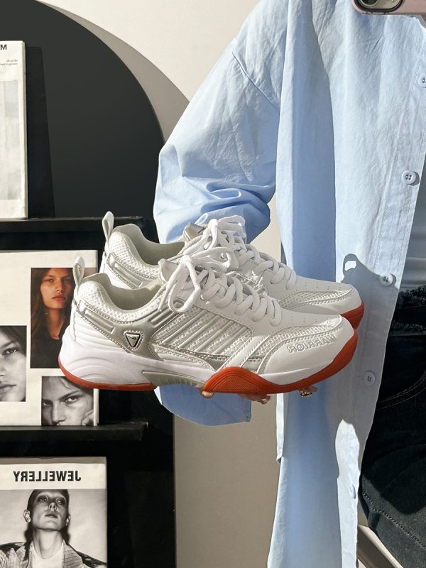 Unisex Casual Running Shoes - Versatile Soft Sole Breathable White Sneakers for Sports and Everyday Wear