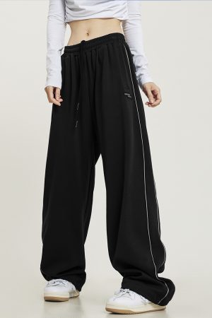 Unisex Casual Sports Pants - Hip Hop Sweatpants with Beer Team Captain Design, American High Street Style, Perfect for Dance and Jazz