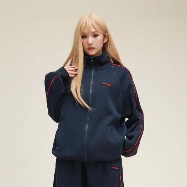 Unisex Casual Sports Pants - Hip Hop Sweatpants with Beer Team Captain Design, American High Street Style, Perfect for Dance and Jazz