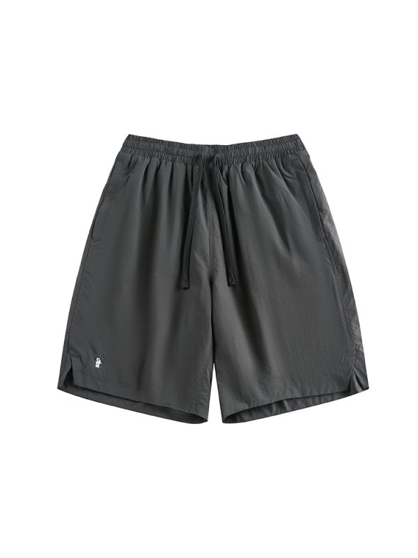 Unisex Lightweight Breathable Embroidered Cargo Shorts - Quick-Dry Loose Casual Beach Pants for Summer Adventures