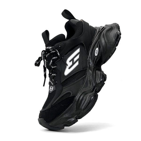 Unisex Paris Cargo Dad Shoes 5XL Thick-Soled Height-Increasing Vintage Streetwear Trendy Sports Footwear for Couples