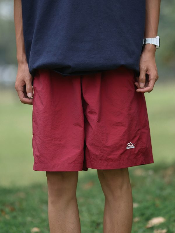 Unisex Quick-Dry Solid Color Sports Shorts - Lightweight Breathable Casual Beach Five-Point Pants for Summer Outdoor Activities
