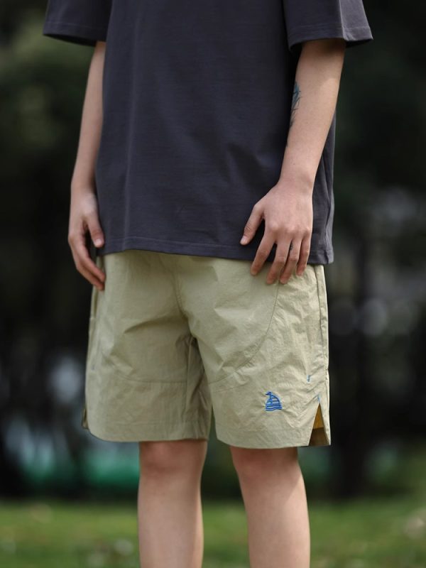 Unisex Quick-Dry Sports Shorts for Summer, Lightweight Breathable Loose Casual Straight-Cut Beach 5-Point Pants