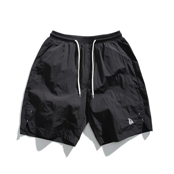 Unisex Quick-Dry Sports Shorts for Summer, Lightweight Breathable Loose Casual Straight-Cut Beach 5-Point Pants