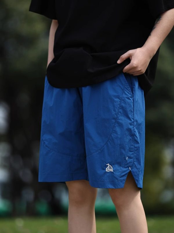 Unisex Quick-Dry Sports Shorts for Summer, Lightweight Breathable Loose Casual Straight-Cut Beach 5-Point Pants