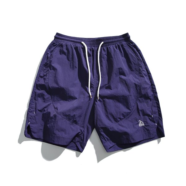 Unisex Quick-Dry Sports Shorts for Summer, Lightweight Breathable Loose Casual Straight-Cut Beach 5-Point Pants