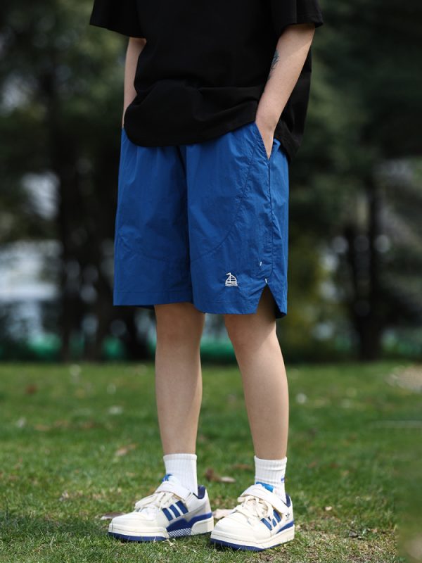 Unisex Quick-Dry Sports Shorts for Summer, Lightweight Breathable Loose Casual Straight-Cut Beach 5-Point Pants