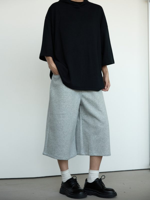 Unisex Seven-Point Casual Sport Pants - Cleanfit Wide-Leg Straight-Leg Design for Trendy 90s Style