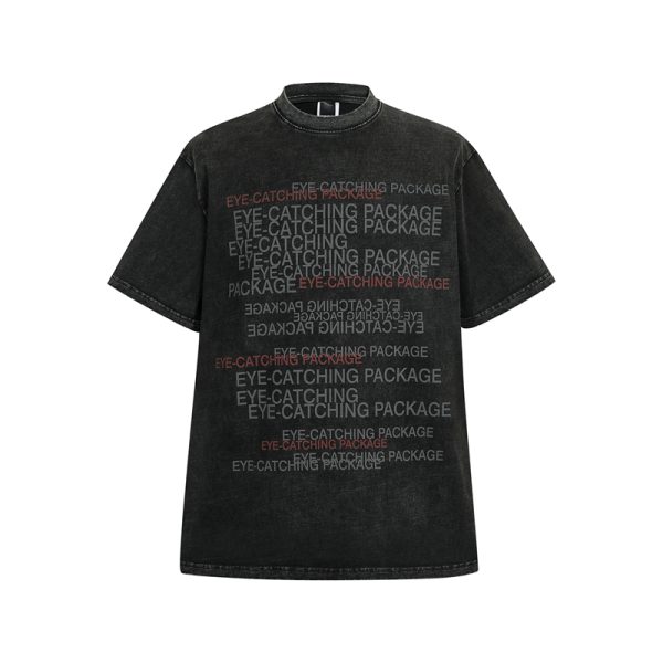 Unisex Spray Dye Short Sleeve T-Shirt - Wild American Wasteland Style, Trendy Summer Fashion for Men and Women