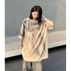 Unisex Street Graffiti Short Sleeve T-Shirt - Trendy Loose Fit Summer Tee for Couples, Urban Style, Niche Design