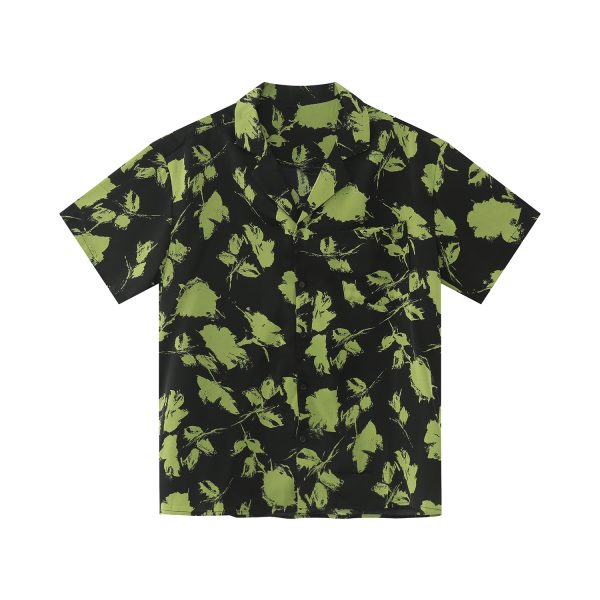Unisex Summer Floral Cuban Collar Shirt - Retro Vintage Loose Fit Beachwear in Korean Style
