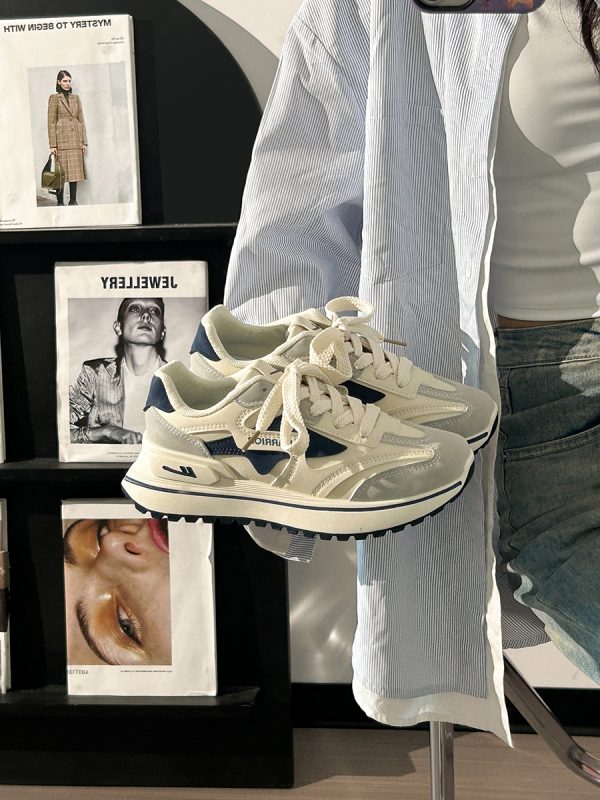 Unisex Summer Mesh Sneakers - Breathable Soft Sole White Sports Shoes, Versatile Dad Shoes for Casual and Active Wear