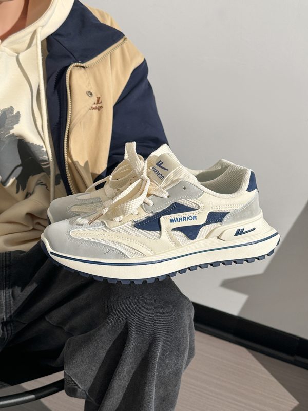 Unisex Summer Mesh Sneakers - Breathable Soft Sole White Sports Shoes, Versatile Dad Shoes for Casual and Active Wear