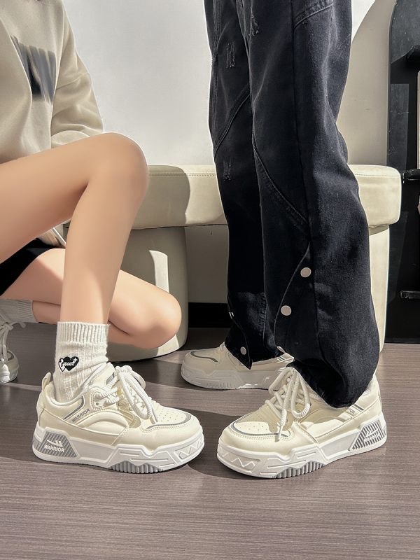 Unisex Summer Mesh Sports Shoes - Breathable Versatile Thick-Soled Casual Sneakers for Women and Men