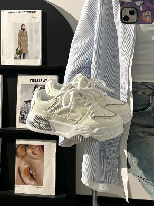 Unisex Summer Mesh Sports Shoes - Breathable Versatile Thick-Soled Casual Sneakers for Women and Men