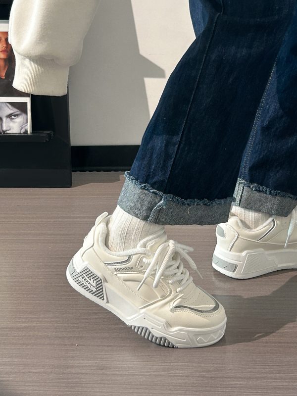 Unisex Summer Mesh Sports Shoes - Breathable Versatile Thick-Soled Casual Sneakers for Women and Men