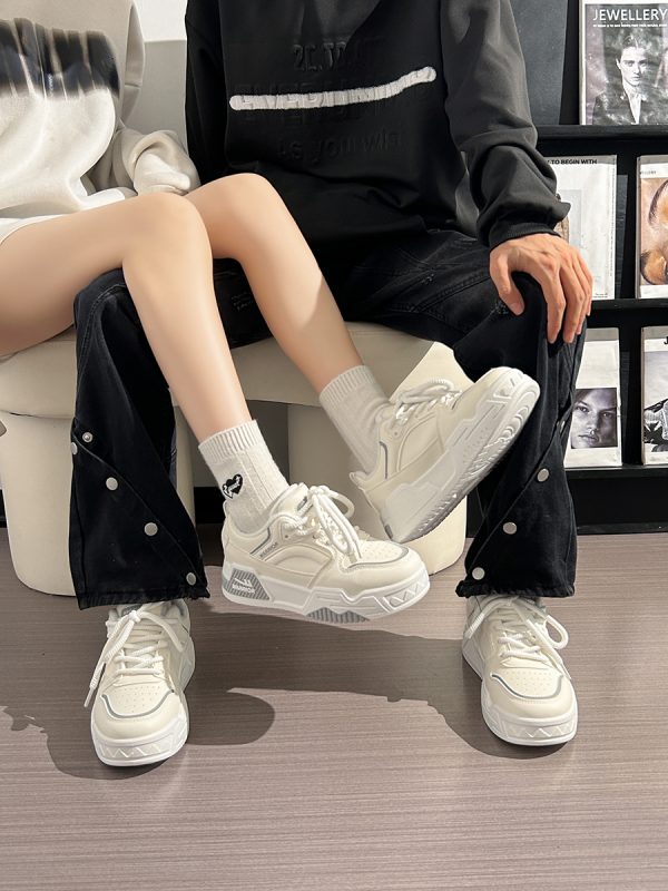 Unisex Summer Mesh Sports Shoes - Breathable Versatile Thick-Soled Casual Sneakers for Women and Men