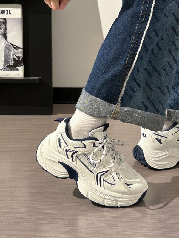 Unisex Thick-Soled Dad Shoes - 2025 Summer Mesh Breathable Casual Footwear for Versatile Style