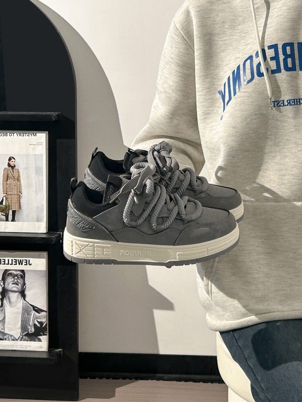 Unisex Thick-Soled Sneakers for Spring 2025 - Versatile Casual Sports Shoes for Men and Women