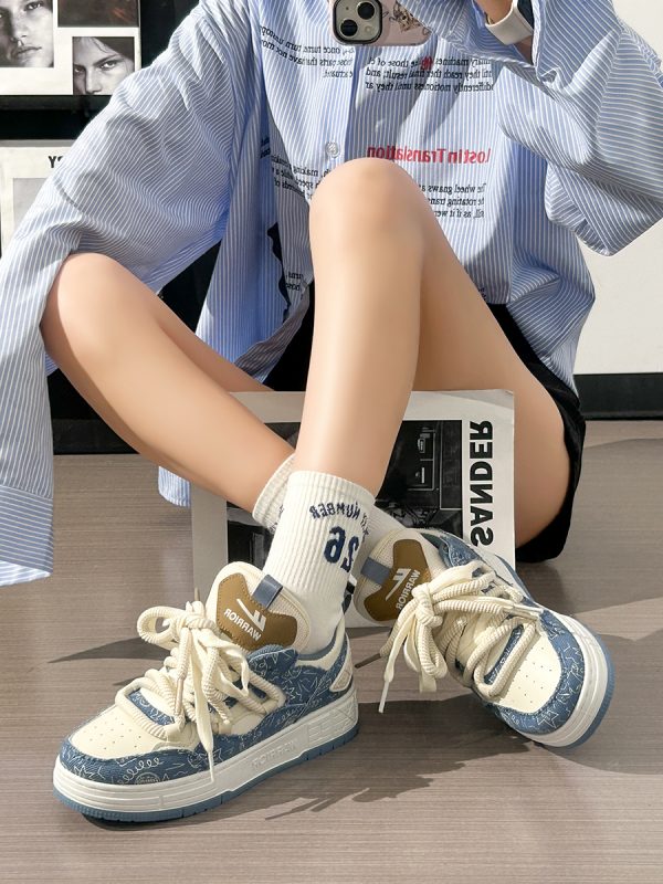 Unisex Thick-Soled Sneakers for Spring 2025 - Versatile Casual Sports Shoes for Men and Women