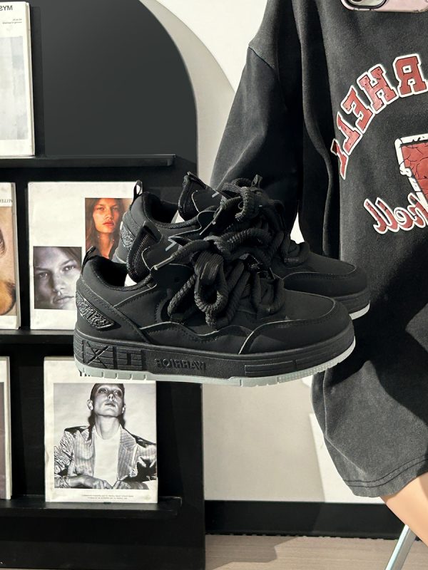 Unisex Thick-Soled Sneakers for Spring 2025 - Versatile Casual Sports Shoes for Men and Women