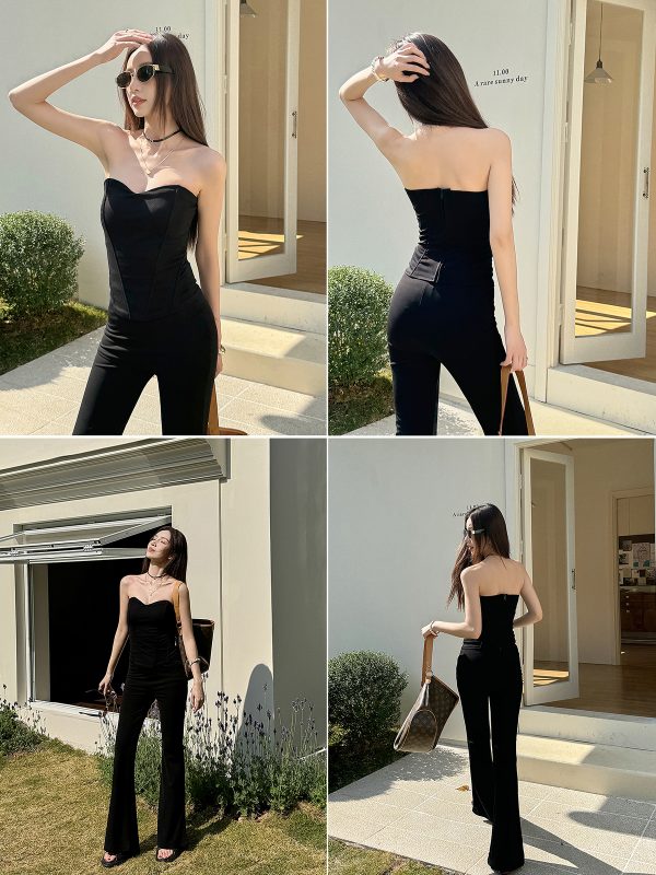 V-Neck Fishbone Design Sexy Top for Curvy Women - Lightweight, Chest-Enhancing, and Waist-Shaping Spring/Summer Must-Have