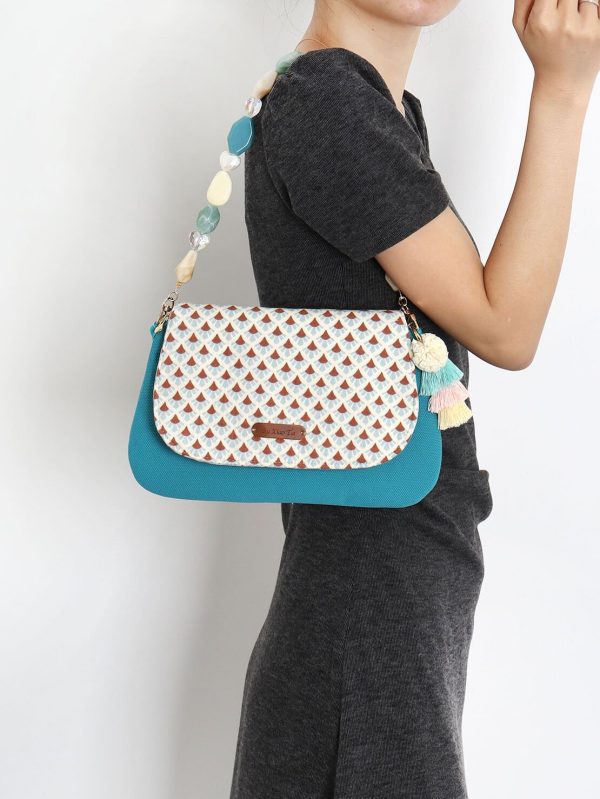 Vacation Tassel Beaded Underarm Crossbody Envelope Bag - Trendy Boho Style for Summer Outings