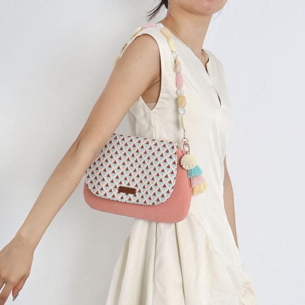 Vacation Tassel Beaded Underarm Crossbody Envelope Bag - Trendy Boho Style for Summer Outings