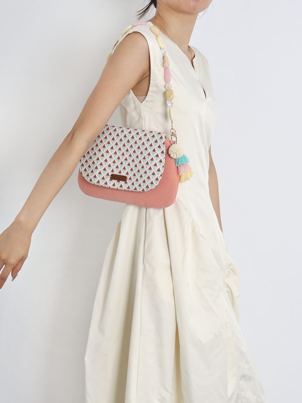 Vacation Tassel Beaded Underarm Crossbody Envelope Bag - Trendy Boho Style for Summer Outings
