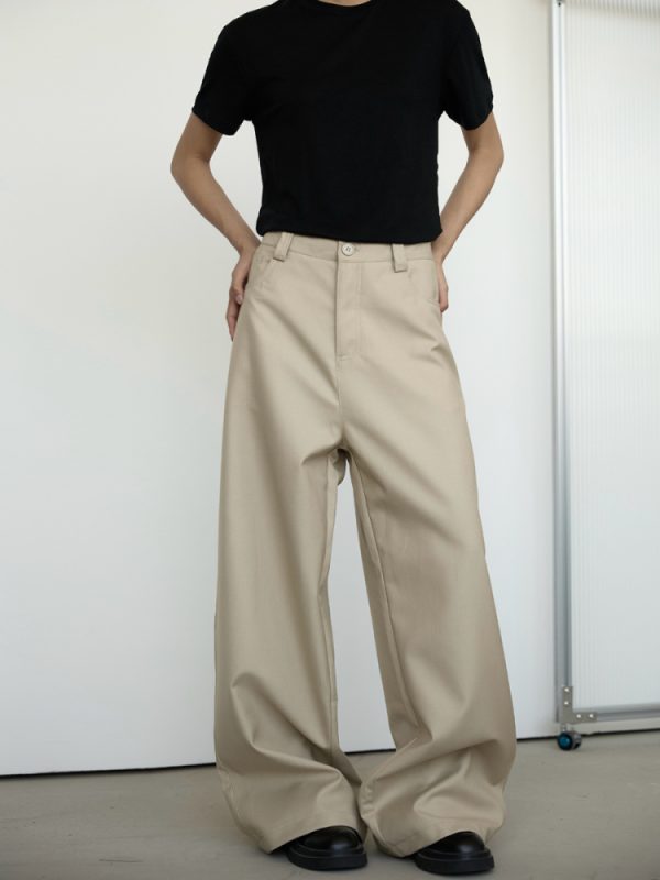 Versatile A-Line Wide-Leg Pants for Women - Summer Street Style, Loose Fit, American Fashion