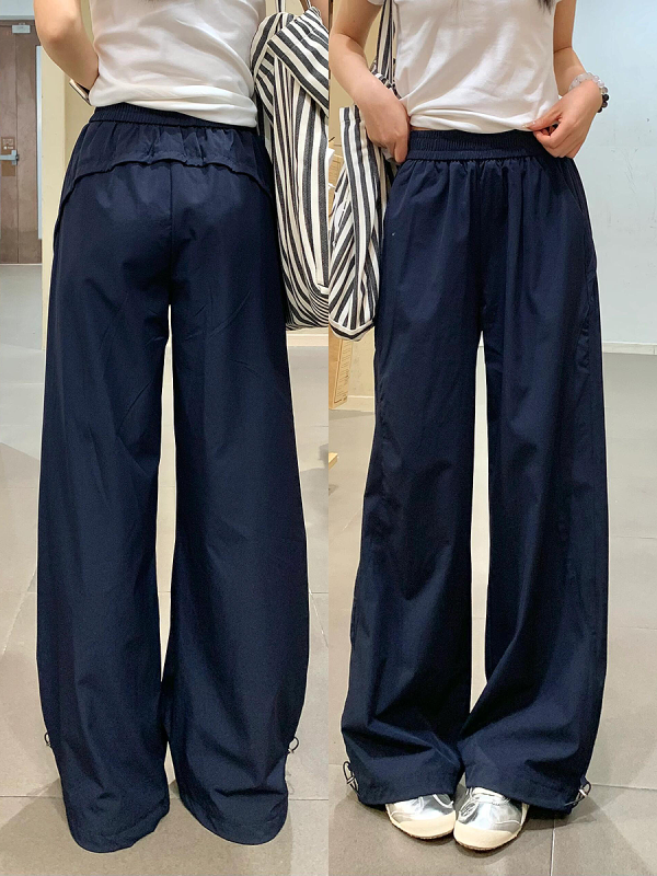 Vintage American-Style Wide-Leg Work Pants for Women - Summer Thin Quick-Dry Loose-Fitting Casual Tapered Sports Trousers