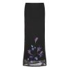 Vintage Floral Print Half-Length Skirt - Women's Low-Waist Straight Fishtail Skirt in Chinese Style, Perfect for Y2K and Retro Looks