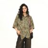 Vintage Floral Short Sleeve Shirt for Women - Retro American Style, Loose Fit, Trendy Summer Top, 90s Inspired Fashion