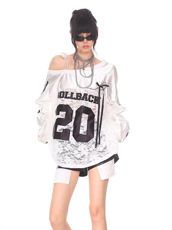 Vintage-Inspired American Sports Jersey - Retro Athletic Top for Casual Wear, 90s Style, Unisex Sports Fashion