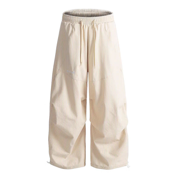 Vintage-Inspired Women's Wide-Leg Jazz Dance Pants, Loose Draped Striped Casual Sports Trousers for Summer Fashion