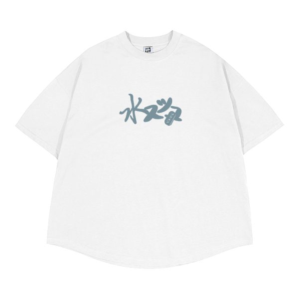Vintage Japanese Style Printed Short-Sleeve T-Shirt for Men, Loose Fit Heavyweight Summer Top